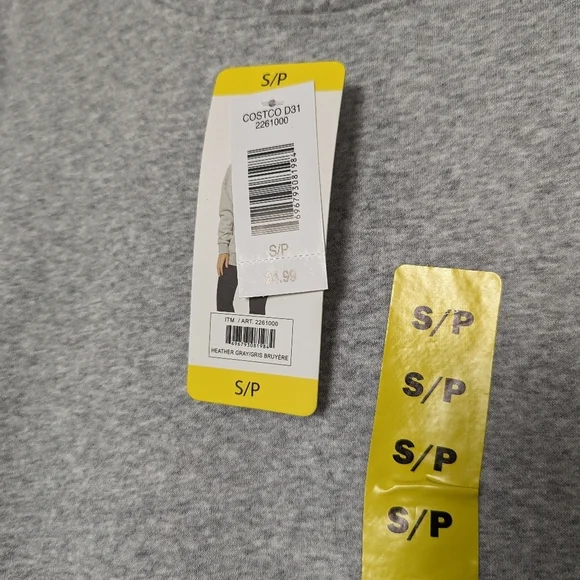 Lazypants Heather Grey Pullover Hoodie - Soft Cotton Blend, Size Small Oversized - Picture 2 of 9